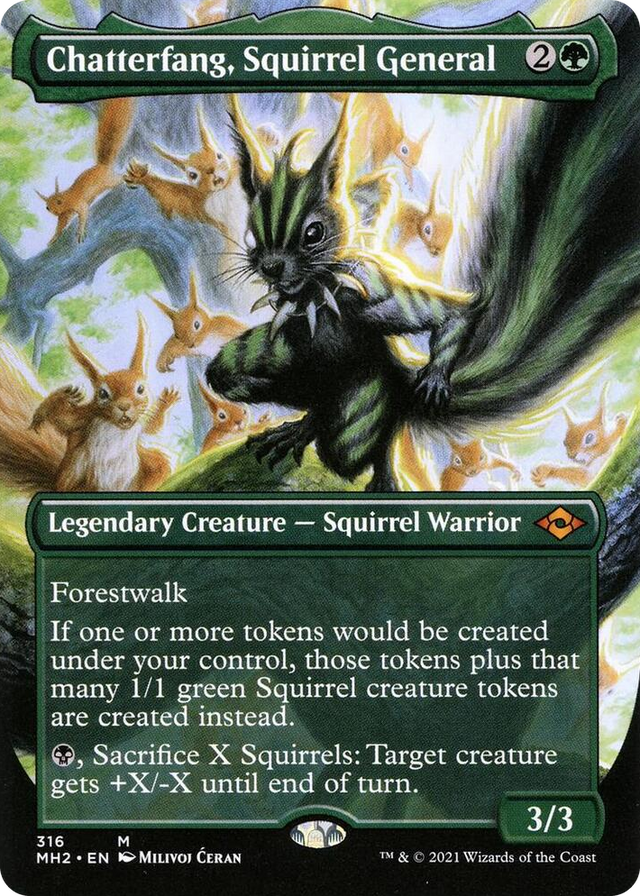 0316 Chatterfang, Squirrel General (Borderless) M Modern Horizons 2
