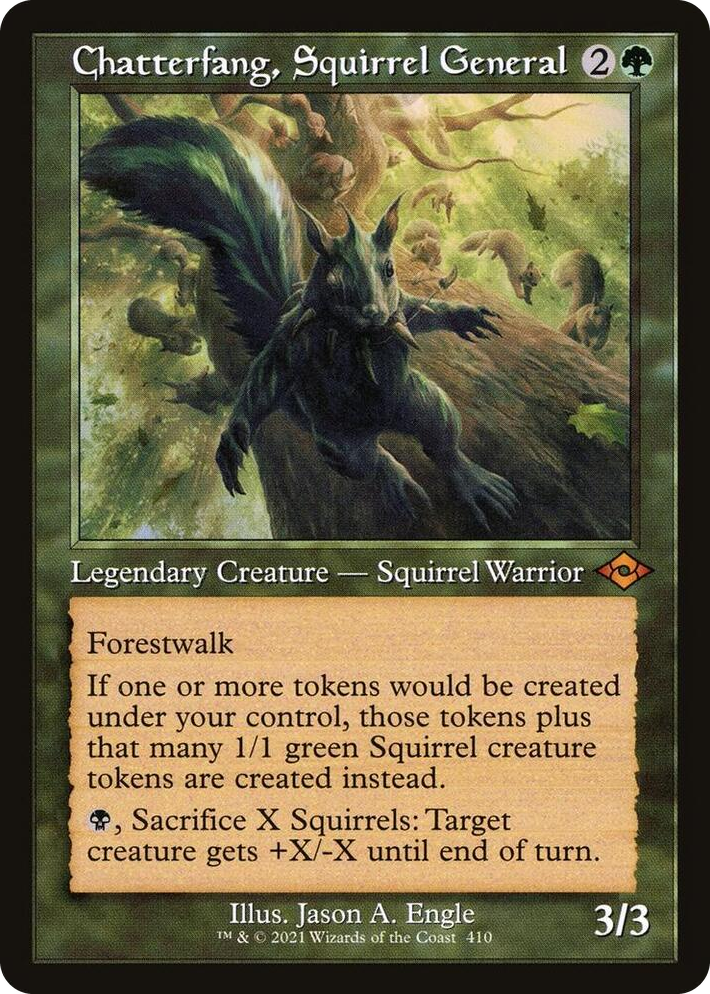 0410 Chatterfang, Squirrel General (Retro Frame) M Modern Horizons 2