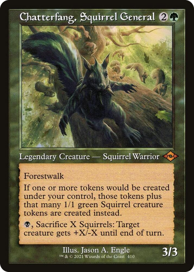 0410 Chatterfang, Squirrel General (Retro Frame) M Modern Horizons 2