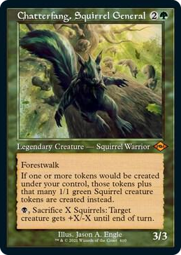 0410 Chatterfang, Squirrel General (Retro Frame) (Foil Etched) M Modern Horizons 2