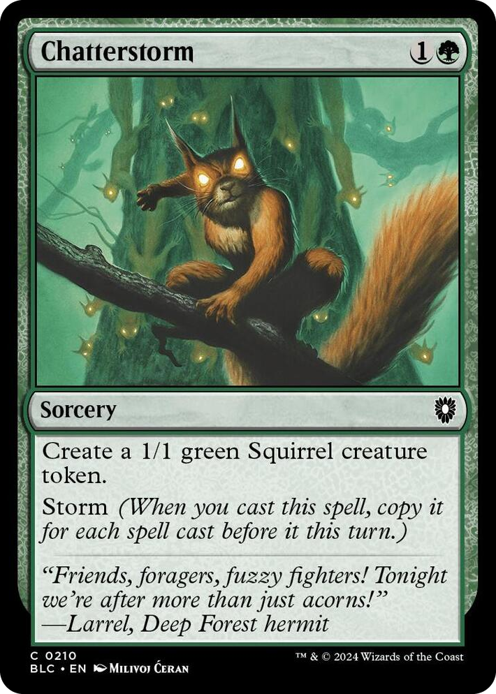 0210 Chatterstorm C Commander: Bloomburrow