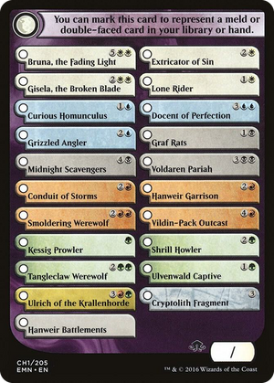 0001 Checklist Card - Eldritch Moon T Eldritch Moon