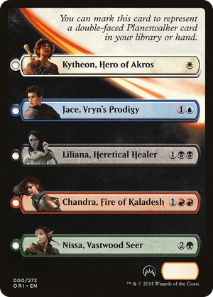 0000 Checklist Card - Magic Origins (Planeswalker) T Magic Origins