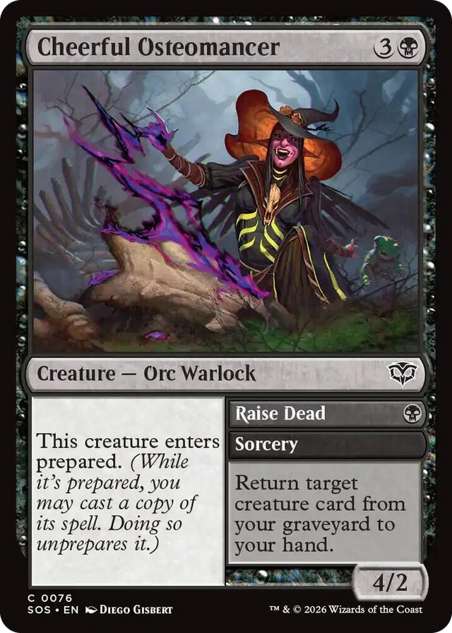 0076 Cheerful Osteomancer C Secrets of Strixhaven