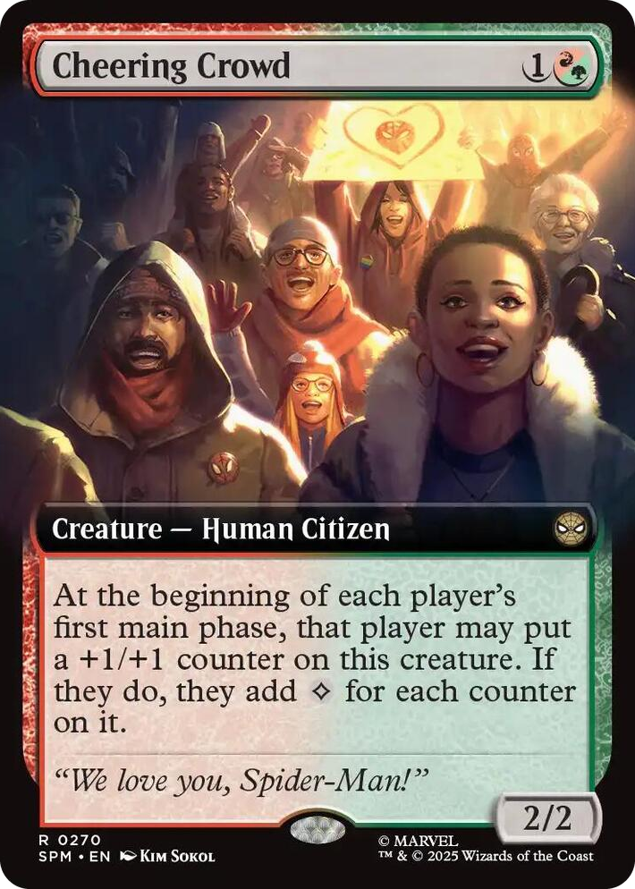 0270 Cheering Crowd (Extended Art) R Marvel's Spider-Man