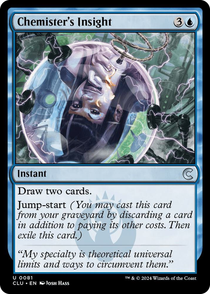 0081 Chemister's Insight U Ravnica: Clue Edition