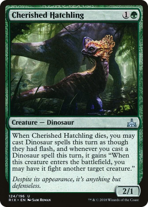 0124 Cherished Hatchling U Rivals of Ixalan