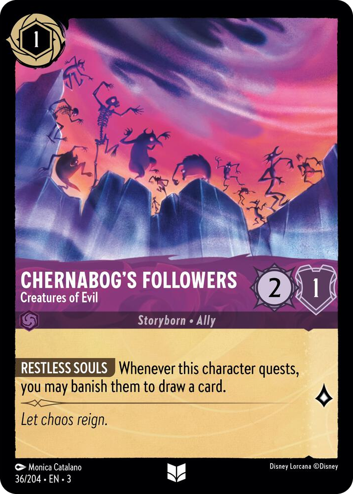 0036 Chernabog's Followers - Creatures of Evil Uncommon Into the Inklands