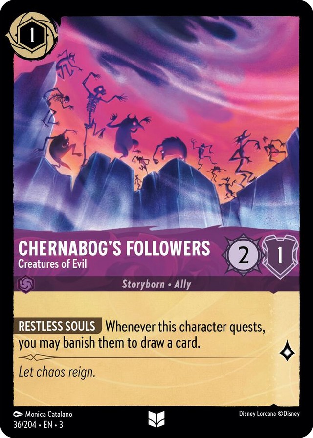 0036 Chernabog's Followers - Creatures of Evil Uncommon Into the Inklands