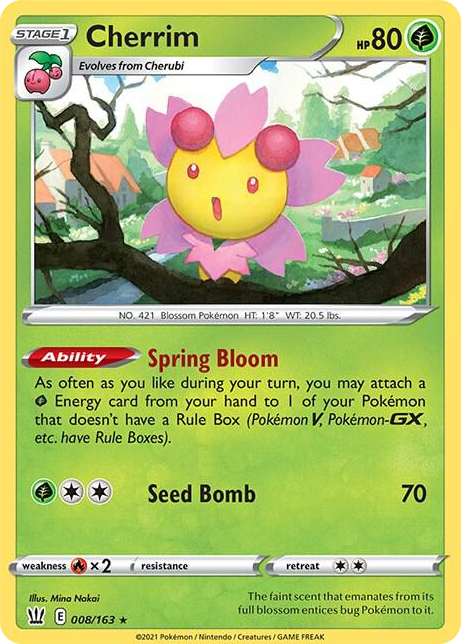 0008 Cherrim Rare Deck Exclusives