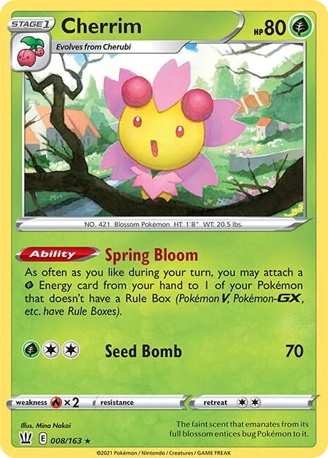 0008 Cherrim Rare Deck Exclusives