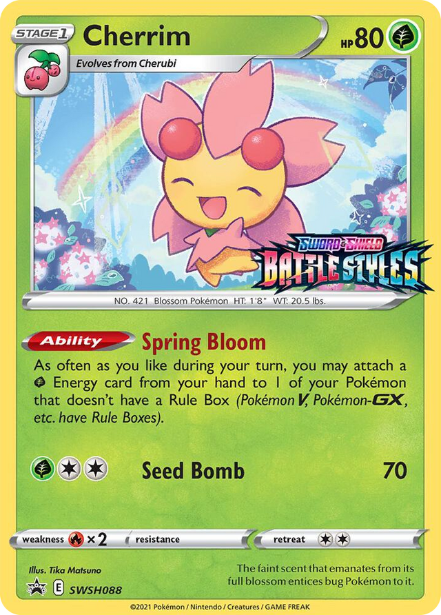 0088 Cherrim - SWSH088 (Prerelease) Promo Sword & Shield Promo Cards
