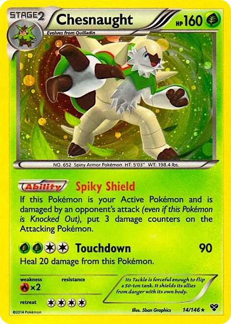 0014 Chesnaught - 14/146 (Cosmos Holo) Promo Blister Exclusives