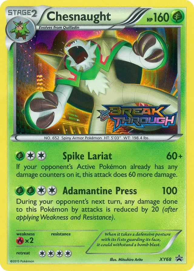 XY068 Chesnaught (Prerelease) Promo XY Promos