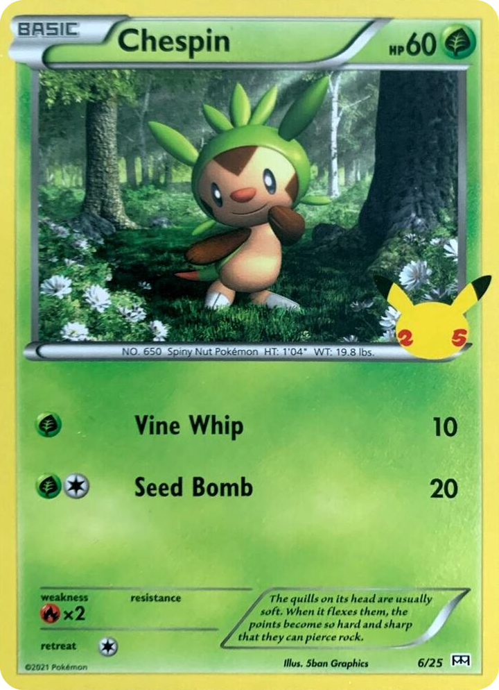 0006 Chespin Promo McDonald's 25th Anniversary Promos