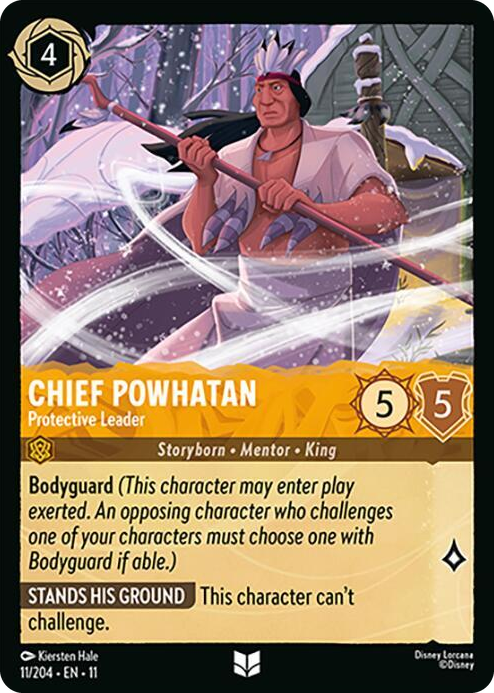 0011 Chief Powhatan - Protective Leader Uncommon Winterspell