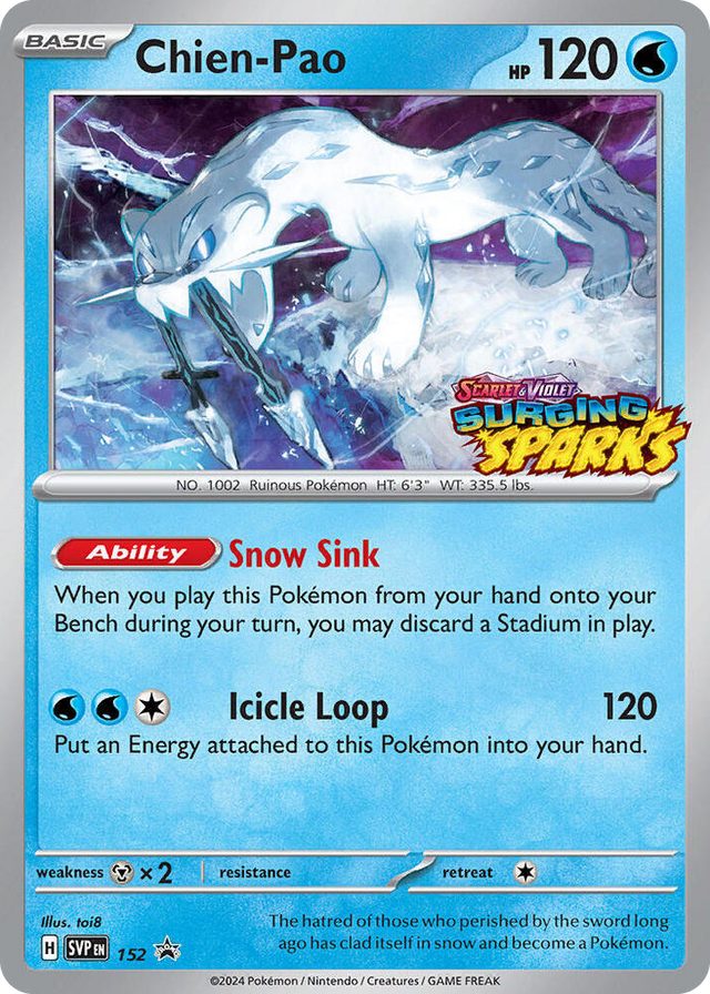 0152 Chien-Pao - 152 Promo Scarlet & Violet Promo Cards