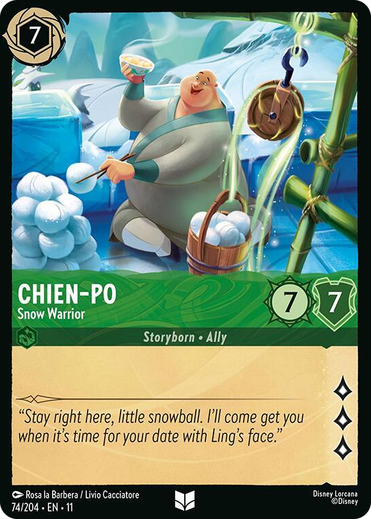 0074 Chien-Po  - Snow Warrior Uncommon Winterspell
