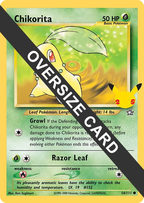 0054 Chikorita Promo First Partner Pack