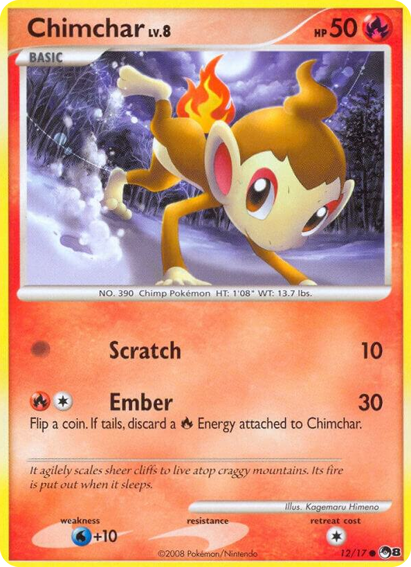 0012 Chimchar Common POP Series 8