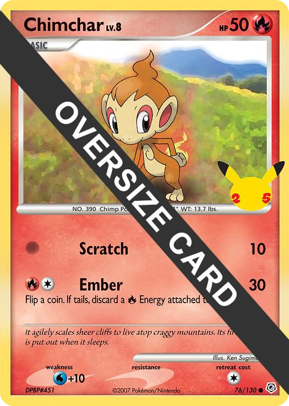 0076 Chimchar Promo First Partner Pack