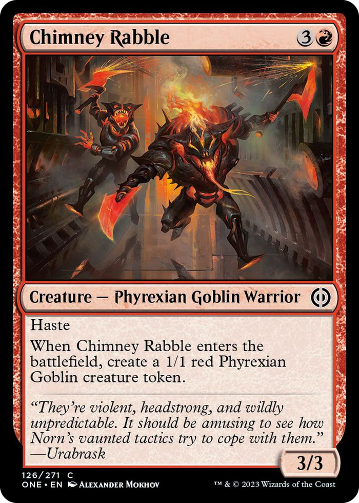 Chimney Rabble #126 C - Phyrexia: All Will Be One Pokemon card