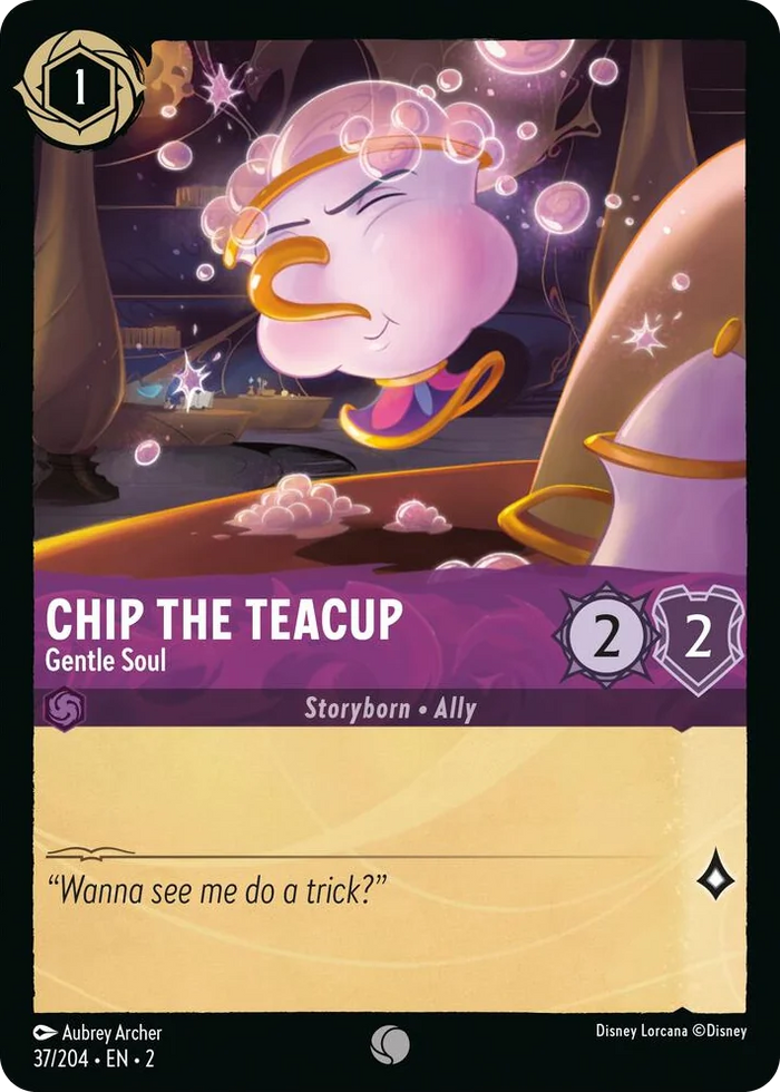 Chip the Teacup - Gentle Soul #37 Common - Rise of the Floodborn Pokemon card