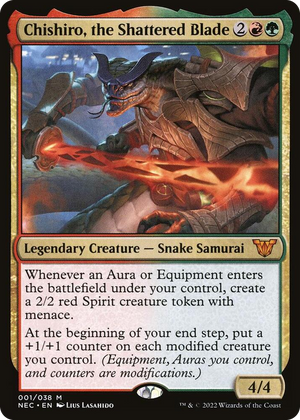 0001 Chishiro, the Shattered Blade M Commander: Kamigawa: Neon Dynasty