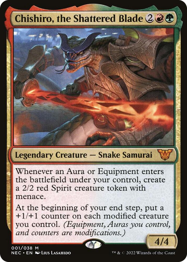 0001 Chishiro, the Shattered Blade M Commander: Kamigawa: Neon Dynasty