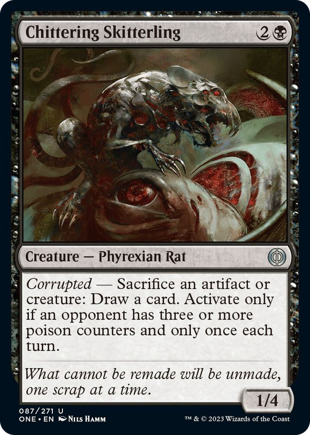 0087 Chittering Skitterling U Phyrexia: All Will Be One