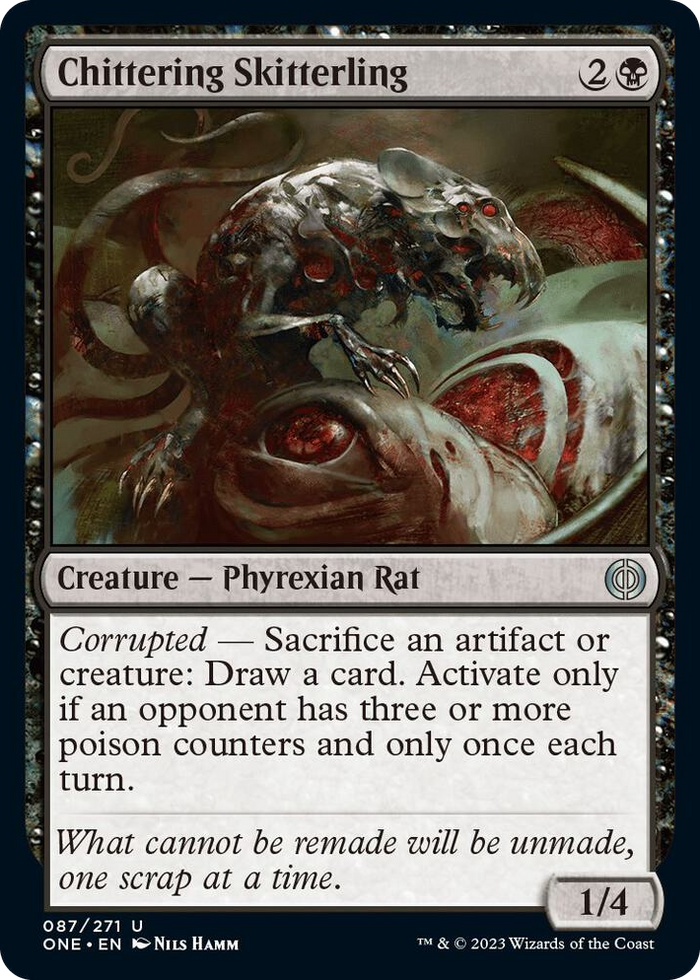Chittering Skitterling #87 U - Phyrexia: All Will Be One Pokemon card