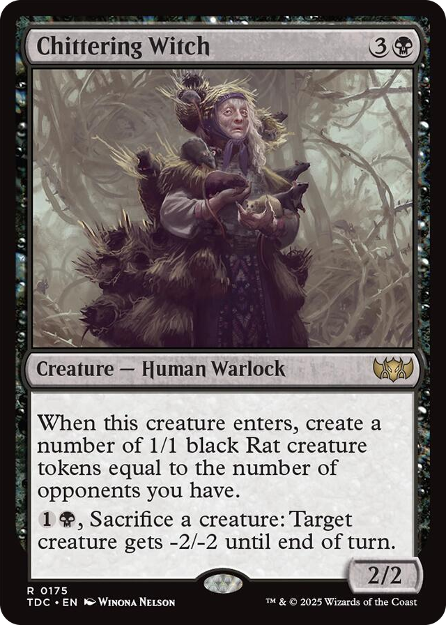 0175 Chittering Witch R Commander: Tarkir: Dragonstorm