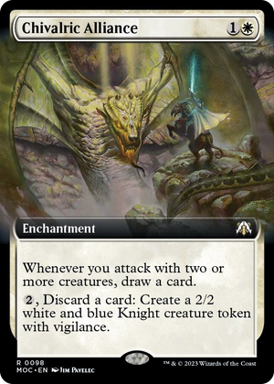 0098 Chivalric Alliance (Extended Art) R Commander: March of the Machine