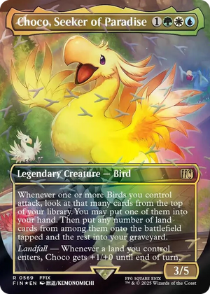 0569 Choco, Seeker of Paradise (Borderless) (Chocobo Track Foil) R FINAL FANTASY