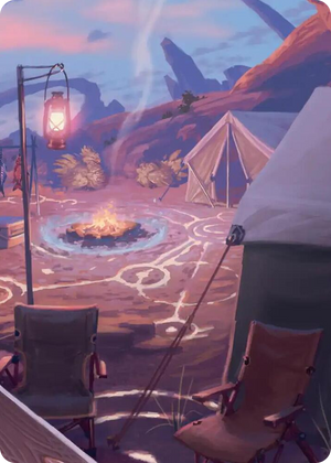 0021 Chocobo Camp Scene Art Card S Art Series: FINAL FANTASY