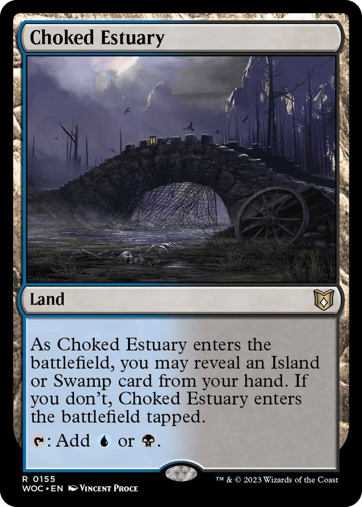 0155 Choked Estuary R Commander: Wilds of Eldraine