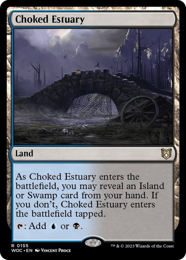 0155 Choked Estuary R Commander: Wilds of Eldraine