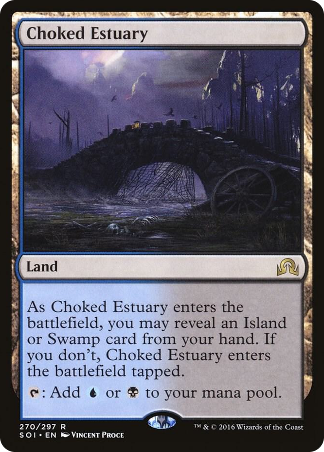 Choked Estuary #270 R - Shadows over Innistrad Pokemon card