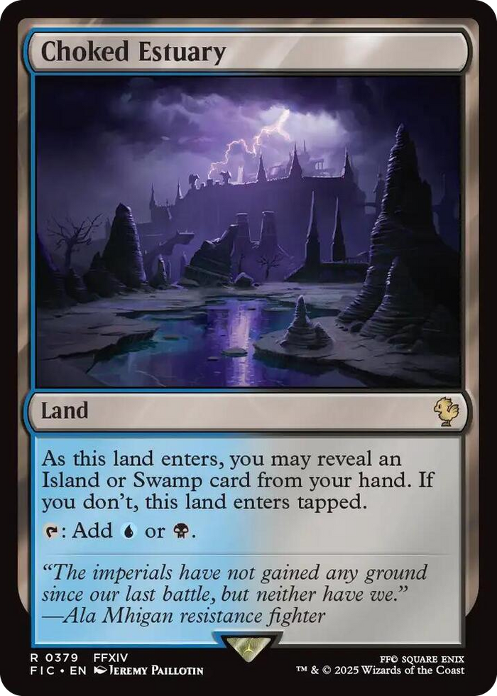 Choked Estuary (Surge Foil) #379 R - Commander: FINAL FANTASY Pokemon card