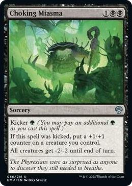 Choking Miasma #86 U - Dominaria United Pokemon card