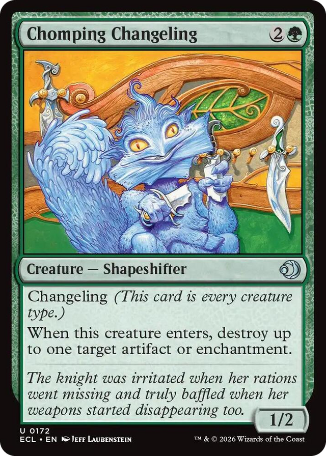 0172 Chomping Changeling U Lorwyn Eclipsed
