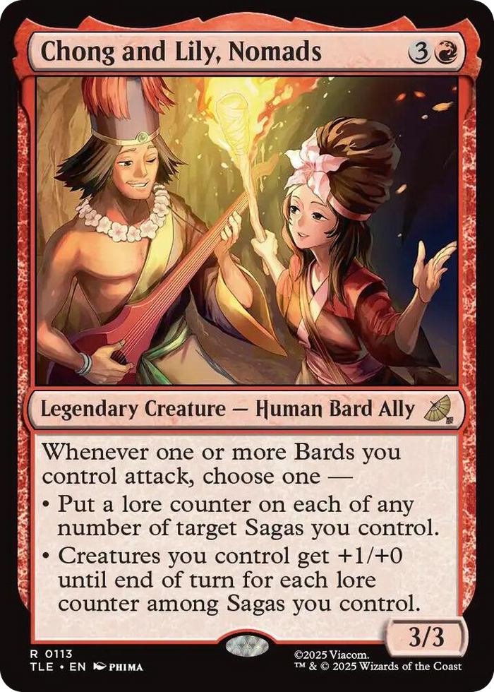 Chong and Lily, Nomads #113 R - The Last Airbender: Eternal-Legal Pokemon card