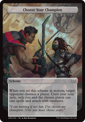 0330 Choose Your Champion (Full Art) C Archenemy: Duskmourn