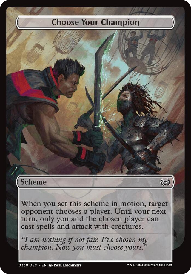 0330 Choose Your Champion (Full Art) C Archenemy: Duskmourn