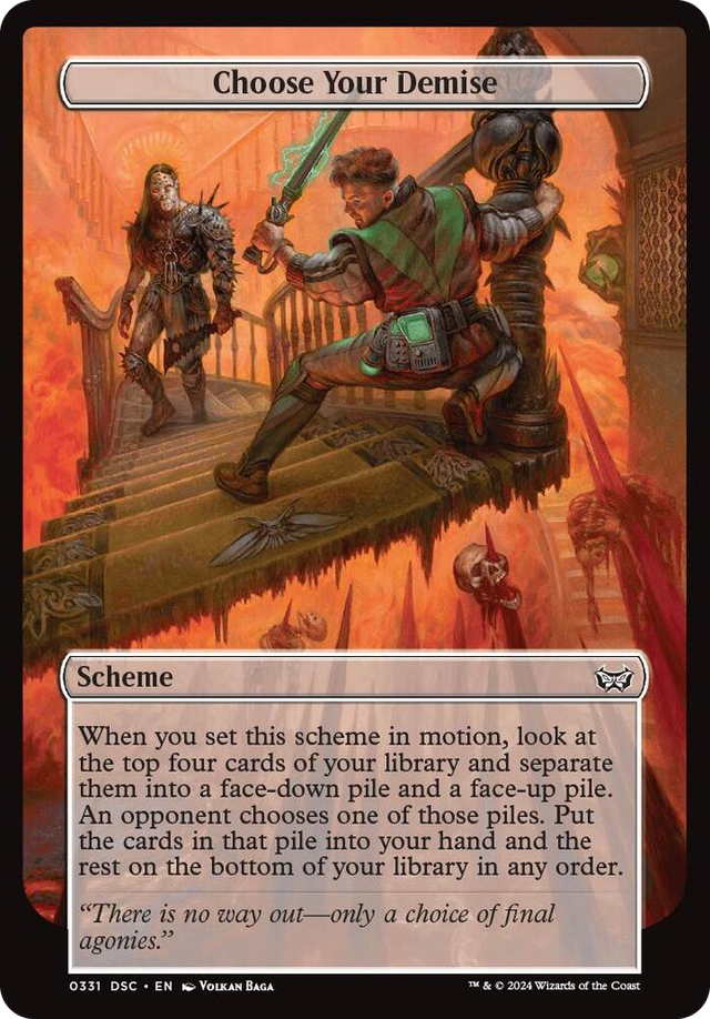 0331 Choose Your Demise (Full Art) C Archenemy: Duskmourn