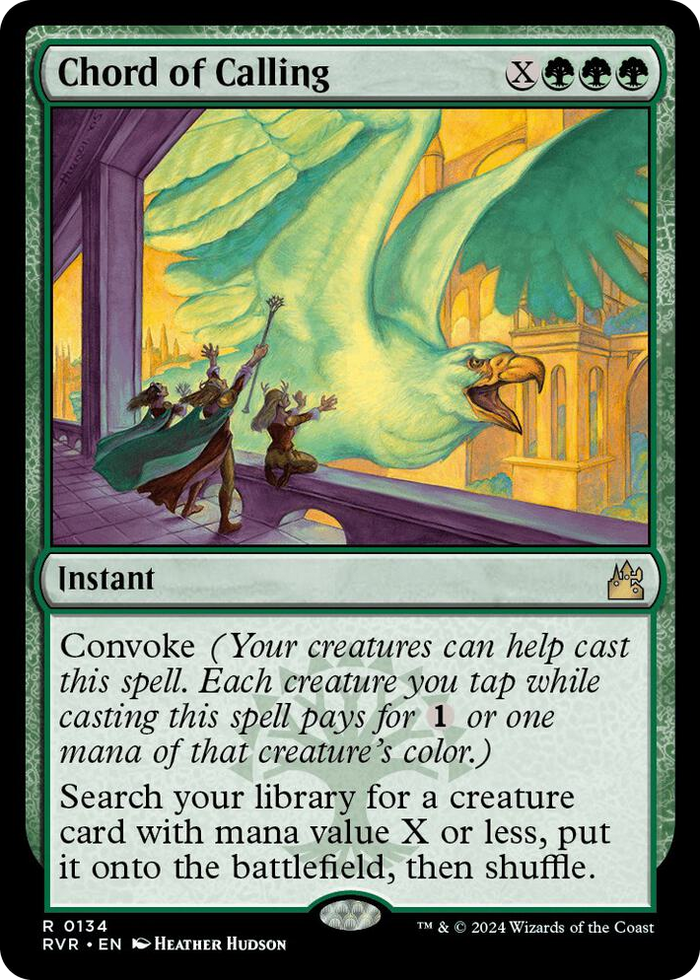 Chord of Calling #134 R - Ravnica Remastered Pokemon card