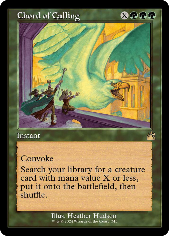 Chord of Calling (Retro Frame) #345 R - Ravnica Remastered Pokemon card