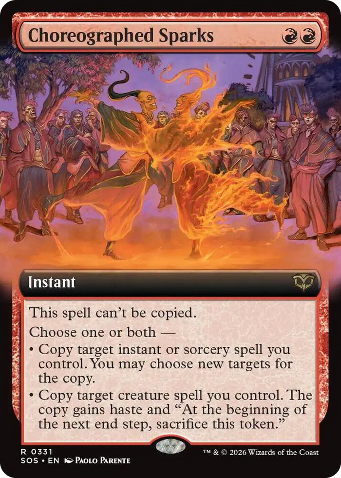 Choreographed Sparks (Extended Art) #331 R - Secrets of Strixhaven Pokemon card