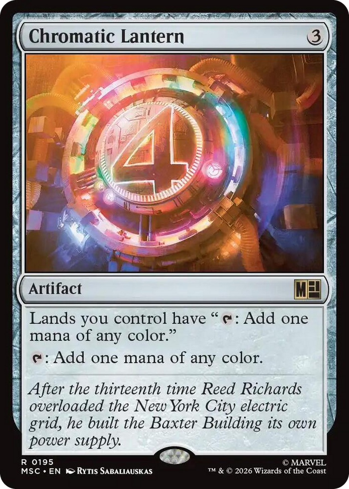 Chromatic Lantern #195 R - Commander: Marvel Super Heroes Pokemon card