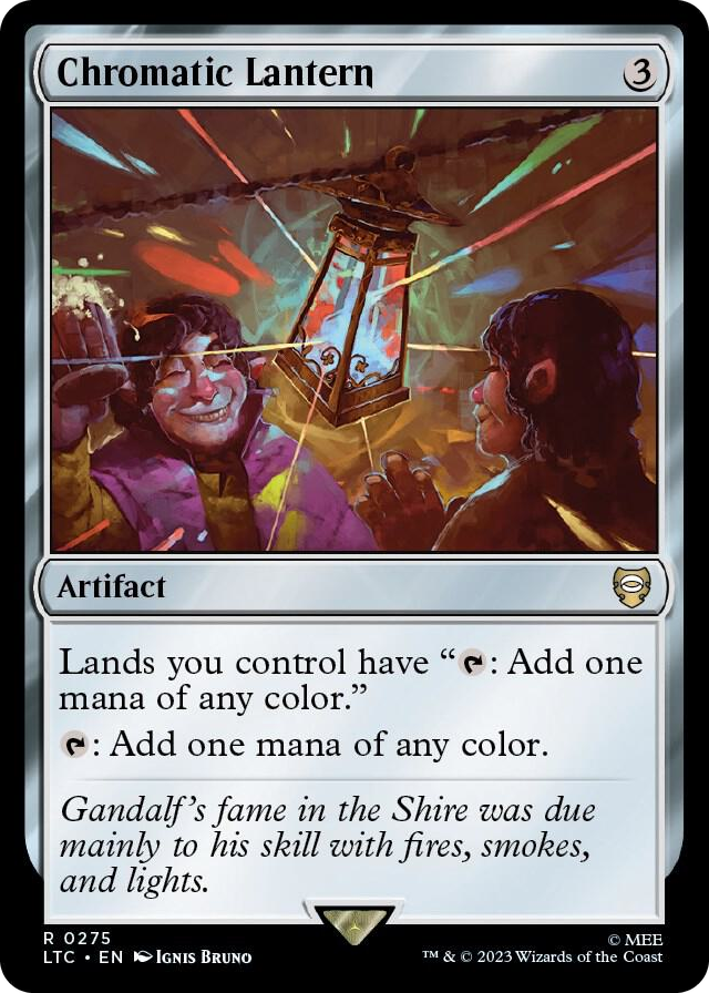 Chromatic Lantern #275 R - Commander: The Lord of the Rings: Tales of Middle-earth Pokemon card